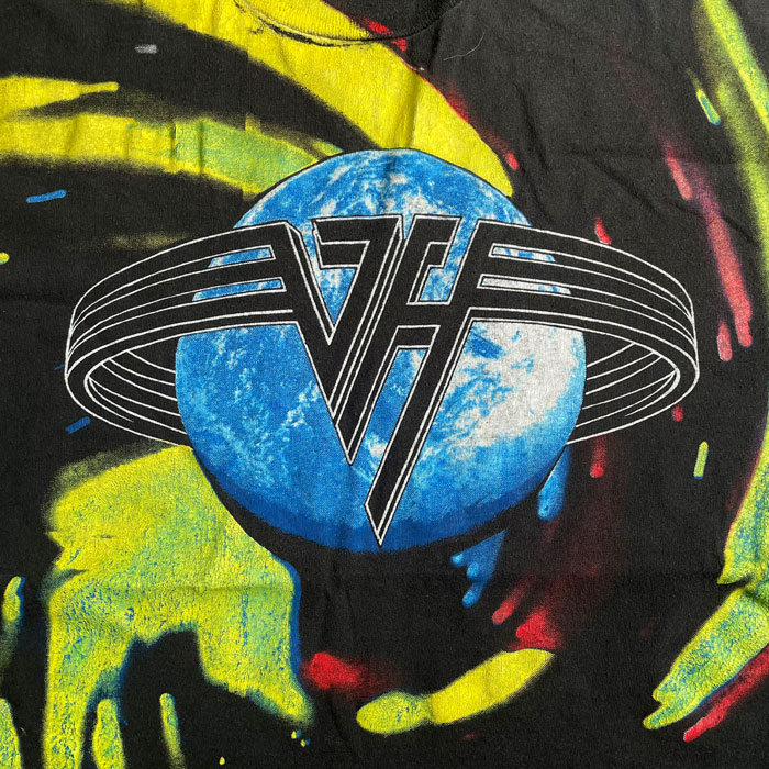 90s 98年 VAN HALEN エディヴァンヘイレン レア物 Tシャツ 希少 美品 GIANT USA製 VAN HALEN ヴァン ヘイレン Tシャツ 1998