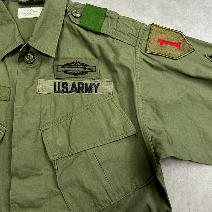 1966 US ARMY 2nd Jungle Fatigue Military Jacket SMALL-SHORT 1966年