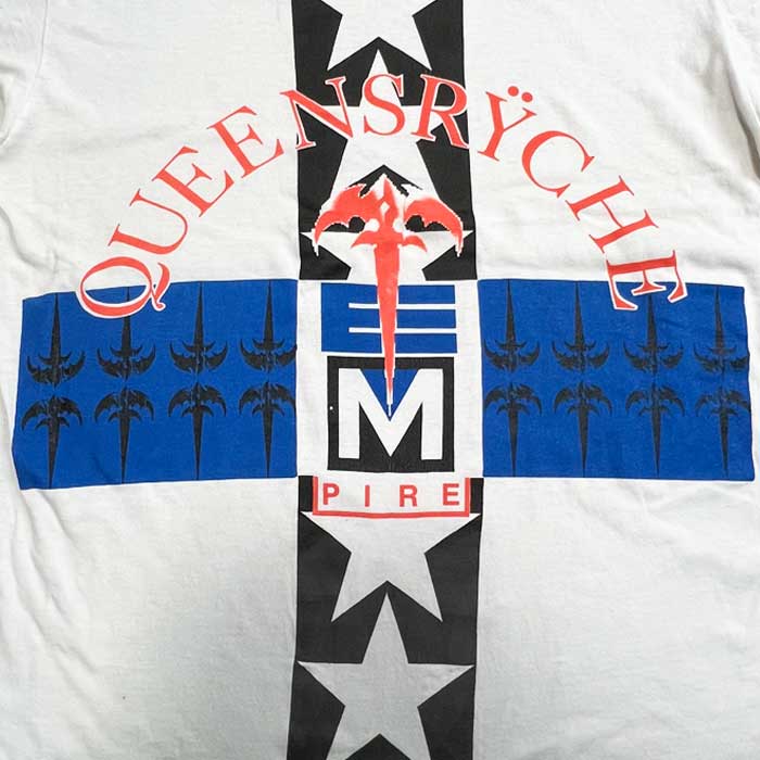 90's QUEENSRYCHE T-Shirts Made in USA BLK/L 90年代