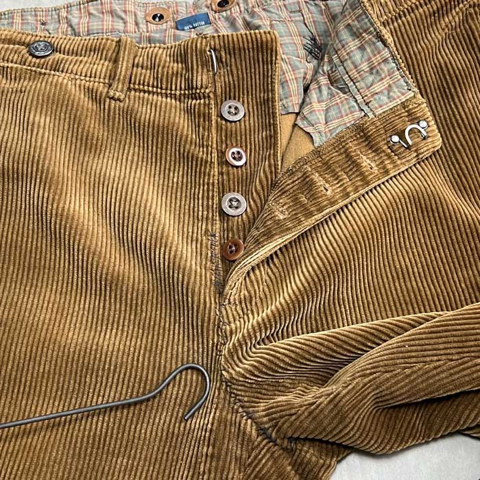 POLO Ralph Lauren Buckle Back Couduroy Pants BROWN W34L32 ポロ