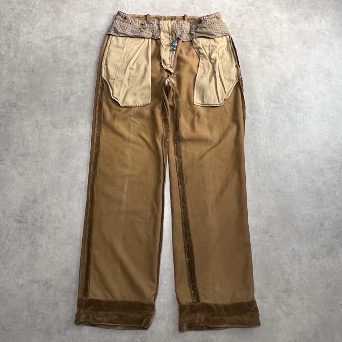 POLO Ralph Lauren Buckle Back Couduroy Pants BROWN W34L32 ポロ