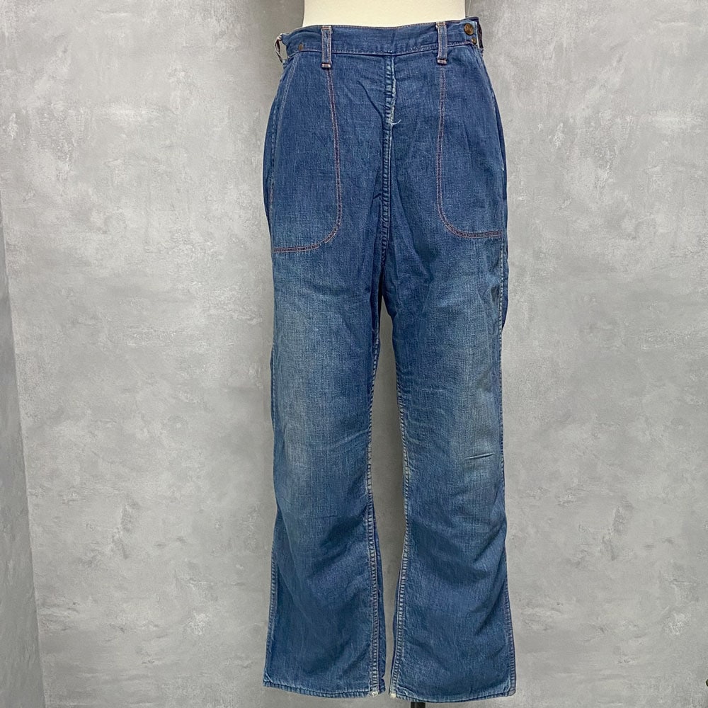 60's JEANIES by BLUE BELL DENIM RANCH PANTS  60ǯ ֥롼٥ ǥ˥ ѥ ΢դ