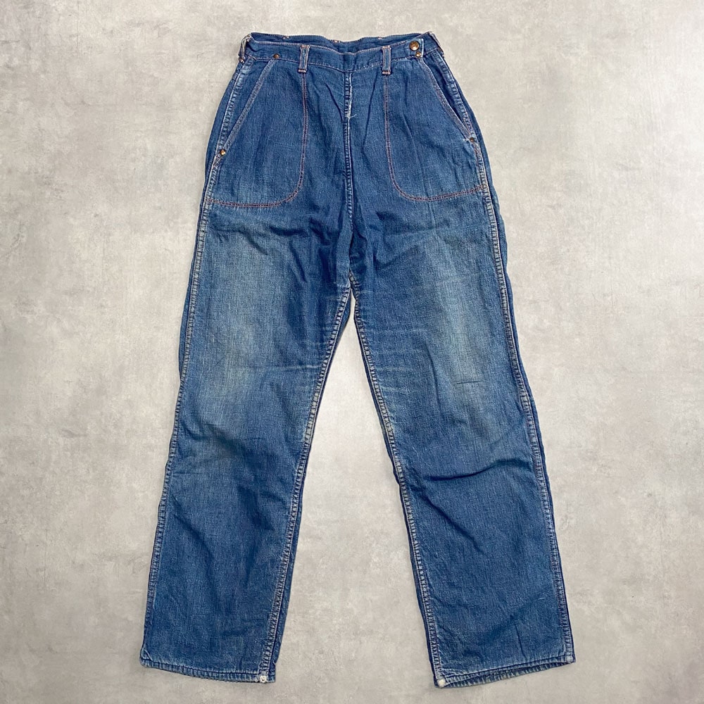 ヴィンテージ・ディーンズベア 60's JEANIES by BLUE BELL DENIM RANCH PANTS 60年代 ブルー
