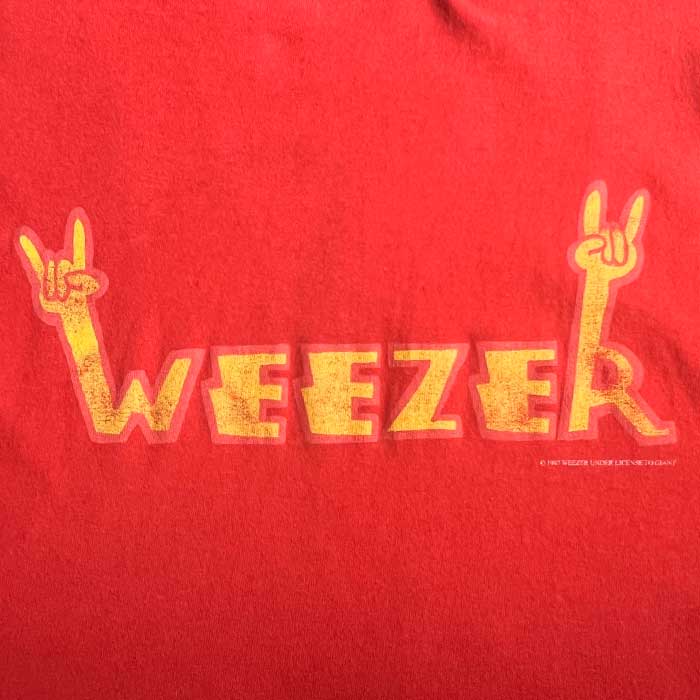 ★WEEZER Tシャツ Mサイズ 90's サイン入り ☆WEEZER Tシャツ Mサイズ 90's サイン入り