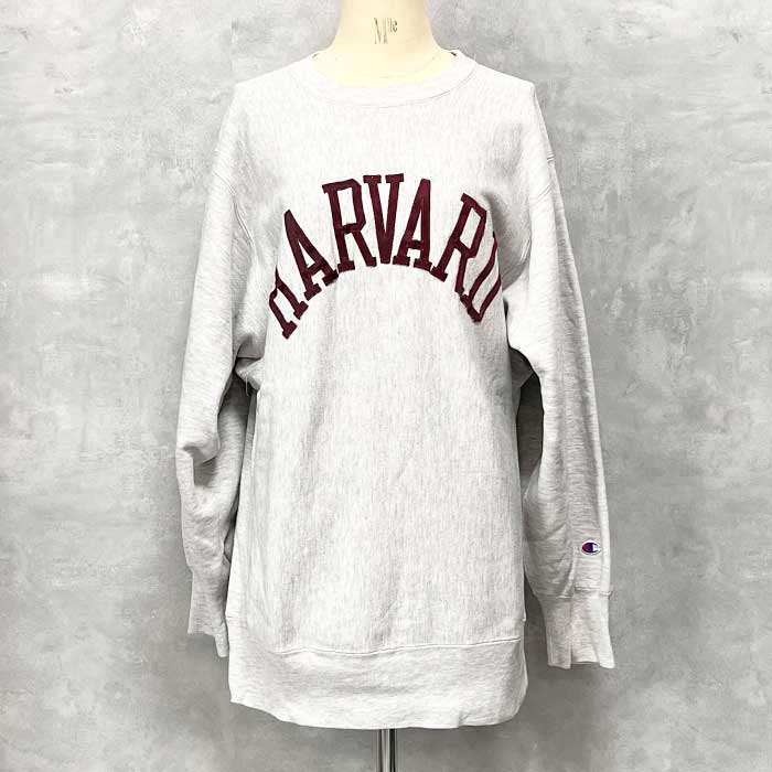 90s champion リバースウィーブ「HARVARD」 90's CHAMPION REVERSE WEAVE SWEAT SHIRTS MADE IN USA GRAY/XL 90