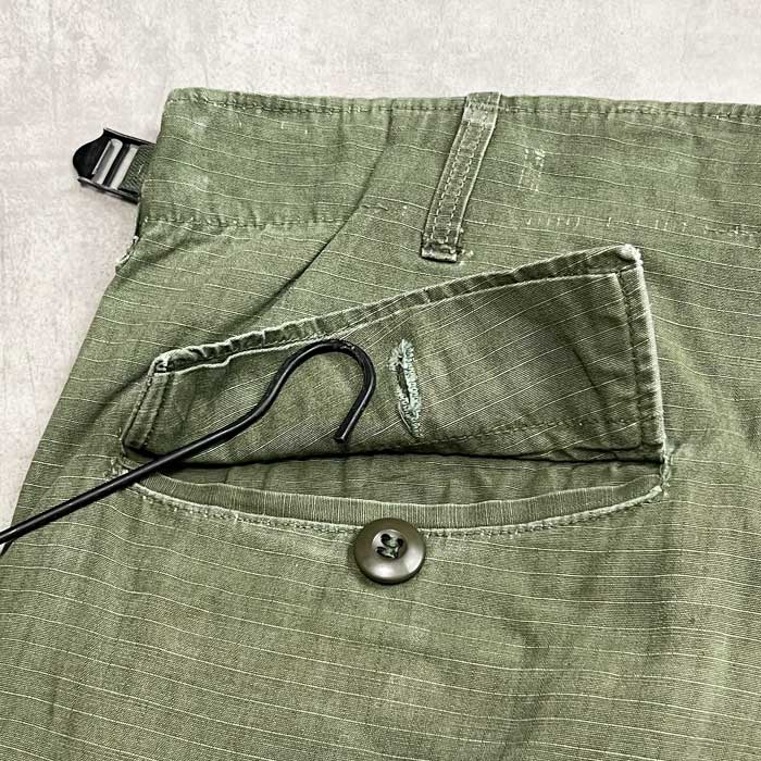 60's U.S.ARMY Jungle Fatigue Pants Rip-Stop MEDIUM/SHORT 60年代