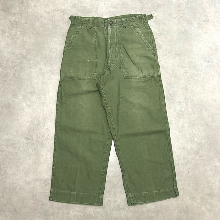 60's U.S.ARMY BAKER PANTS Side Adjust MEDIUM 60年代 U.S.ARMY