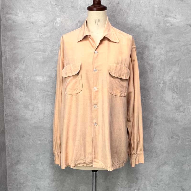 50s Ashfield by Duke of Hollywood 開襟シャツ 50'S ASHFIELD by DUKE OF HOLLYWOOD Open Collar Long Sleeve