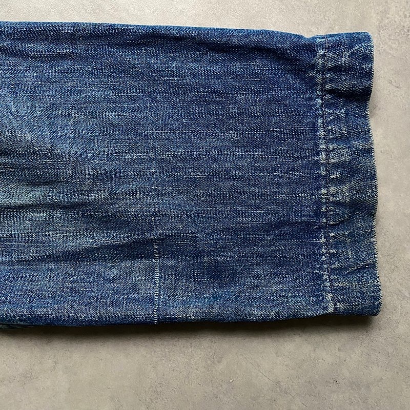 40's U.S NAVY SHAWL COLLAR DENIM COVERALLS DUNGAREE JUMPER
