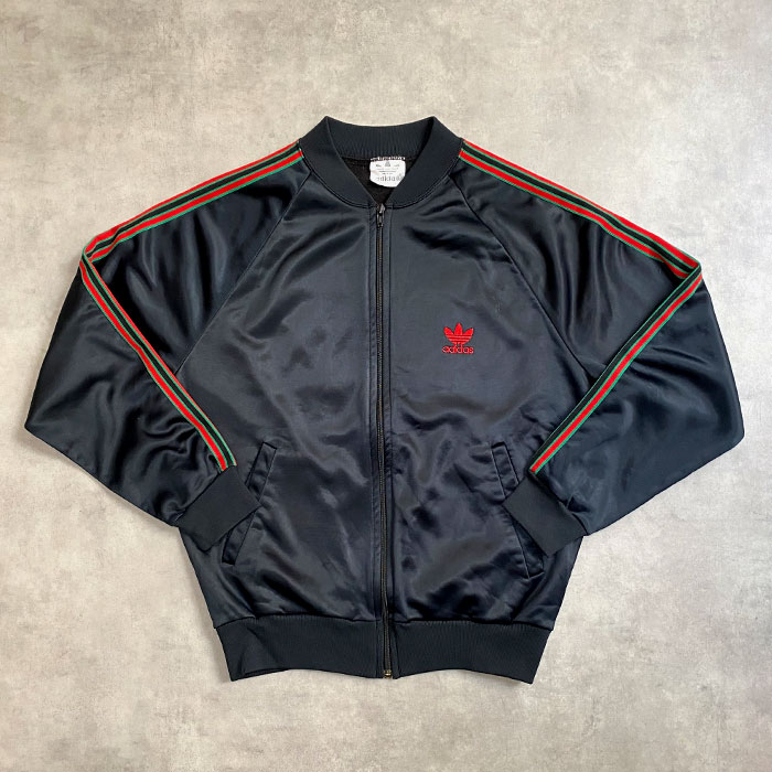 激レア80s adidas RUN DMC レザートラックジャケット 激渋 80s adidas RUN DMC レザートラックジャケット】 - メルカリ
