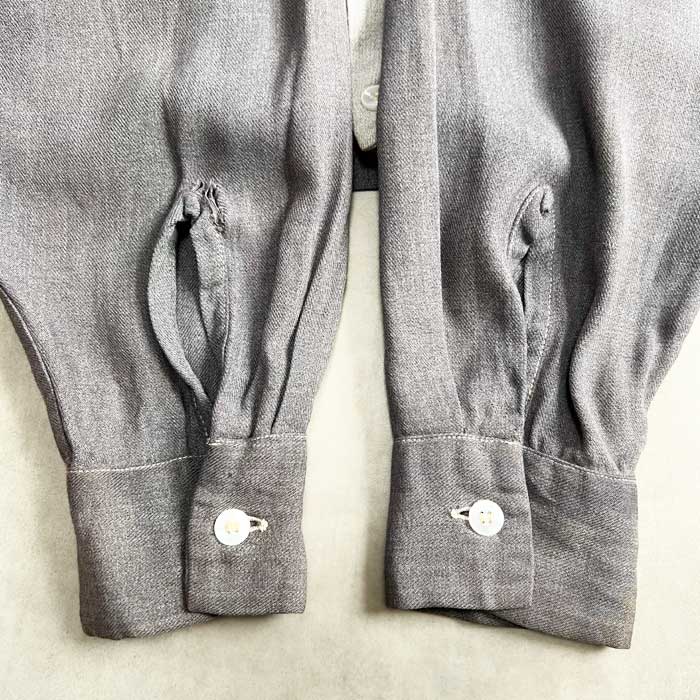 50s~60s vintage USA BUD BERMA 開襟シャツ 黒 50s~60s vintage USA BUD BERMA 開襟シャツ 黒 トップス