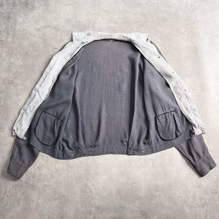 50s~60s vintage USA BUD BERMA 開襟シャツ 黒 50s~60s vintage USA BUD BERMA 開襟シャツ 黒 トップス
