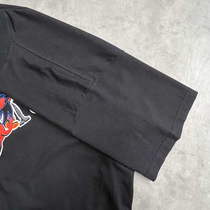 90'S FASHION VICTIM DEVIL T-SHIRTS BLACK/L Made in USA 90