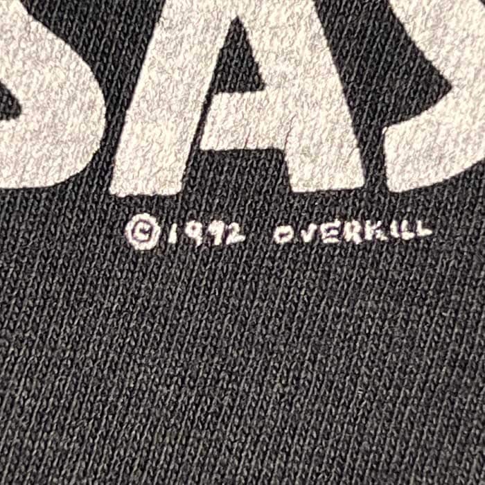 90's OVER KILL WE DON'T CARE WHAT YOU SAY T-Shirts 90年代