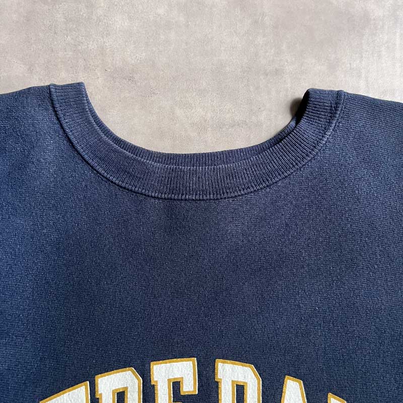90'S CHAMPION Reverse Weave College Print Sweat Shirts NAVY/XL