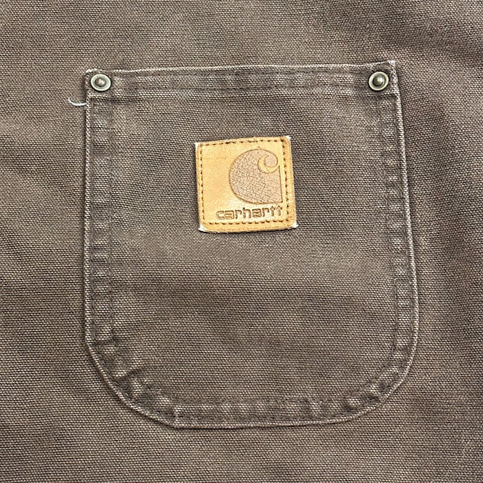 00's CARHARTT CHORE COAT Made in USA XL/CHOCOLATE 2000年代