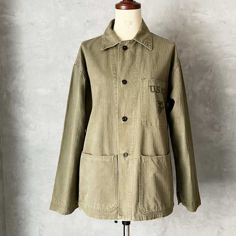 40'S USMC P-47 HBT Utility Jacket 40年代 アメリカ海兵隊 P-47