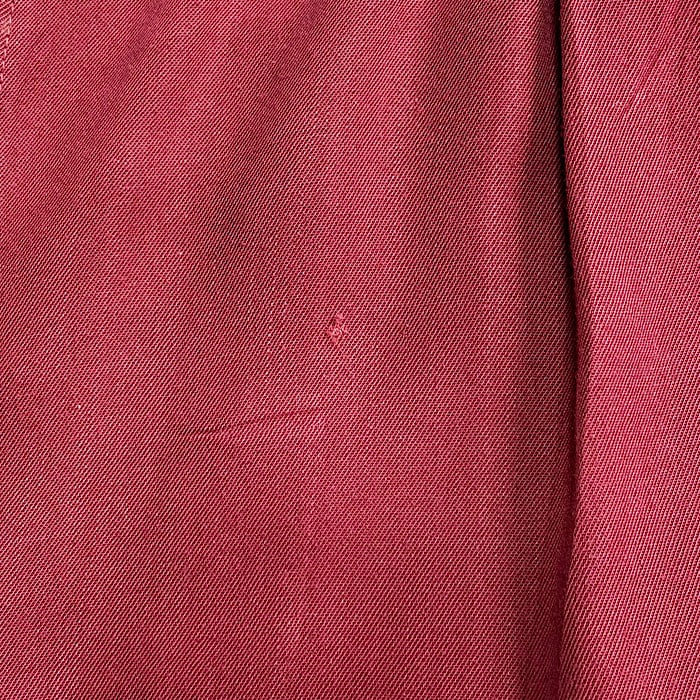 50'S Mac Phergus Sports Wear Rayon Open Collar Box Shirt Burgundy