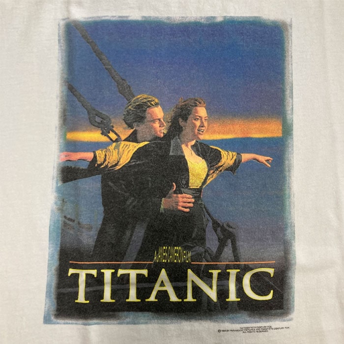 タイタニック TITANIC TシャツL メイドインUSA シングルステッチ 90's