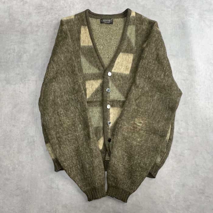 60'S PURITAN Mohair Cardigan Made in USA GREEN/M 60年代