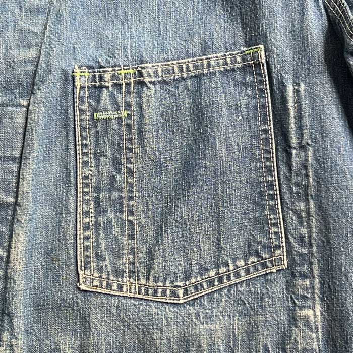 50's オシュコシュ ビンテージ カバーオール ボロ デニム ワークジャケット 50年代ヴィンテージオシュコシュデニムカバーオール : 古着屋