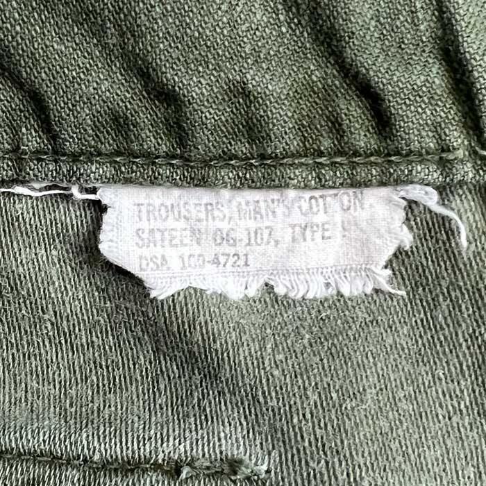 VINTAGE 60'S U.S ARMY CUT OFF BAKER PANTS OG-107 W40 ヴィンテージ