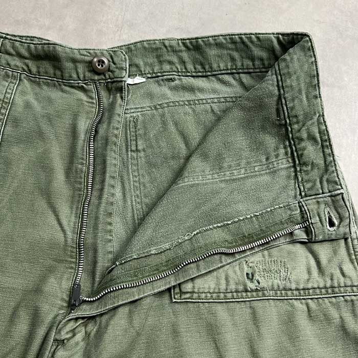 VINTAGE 60'S U.S ARMY CUT OFF BAKER PANTS OG-107 W40
