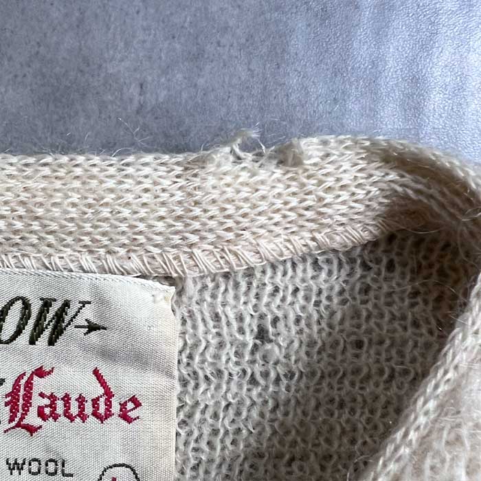 Arrow モヘアカーディガン　L 60'S ARROW Mohair Cardigan CREAM/L 60年代 アロー モヘア