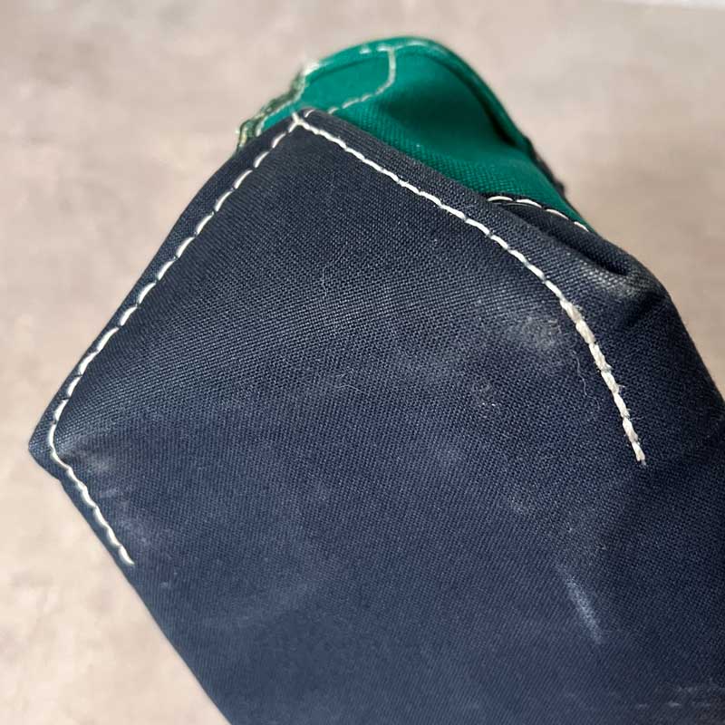 80'S L.L.BEAN Deluxe Mini Tote Bag GREEN/NAVY<br>80年代 L.L.Bean