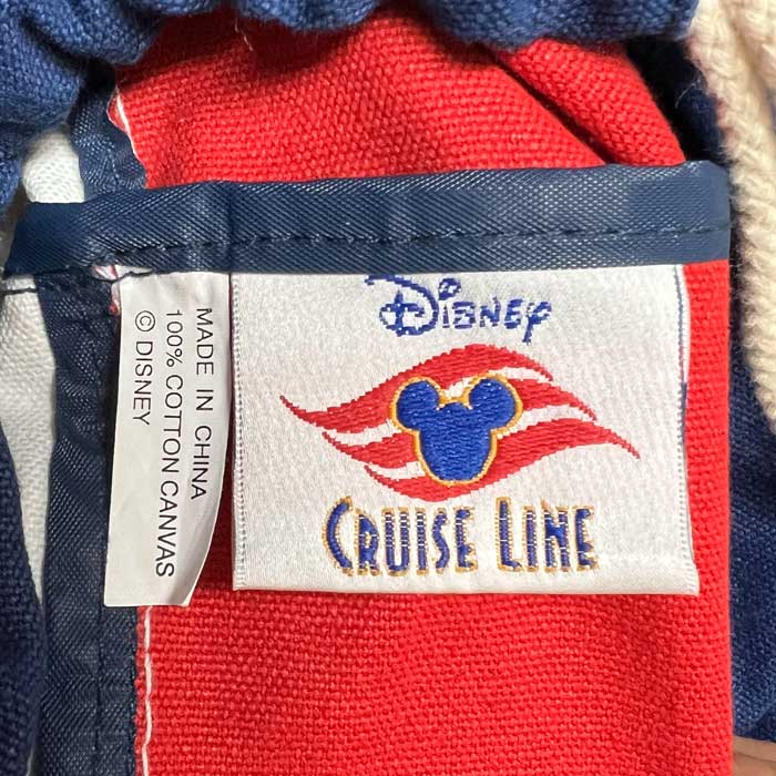 DISNEY CRUISE LINE SEA BACKPACK RED WHITE BLUE ディズニー クルーズ
