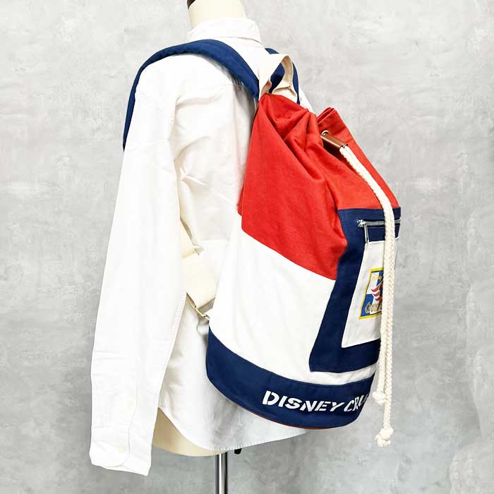 DISNEY CRUISE LINE SEA BACKPACK RED WHITE BLUE ディズニー クルーズ