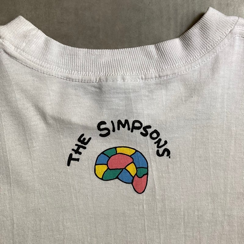 90's SIMPSONS Modern Man T-shirts Made in USA WHT/L 90年代
