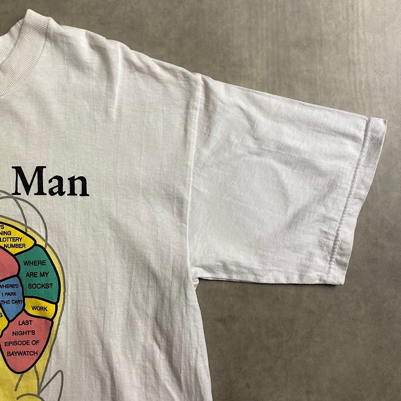 90's SIMPSONS Modern Man T-shirts Made in USA WHT/L 90年代