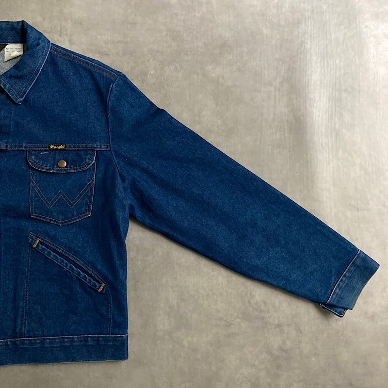 80's WRANGLER 74126 NV Denim Jacket Made in USA/44 80年代