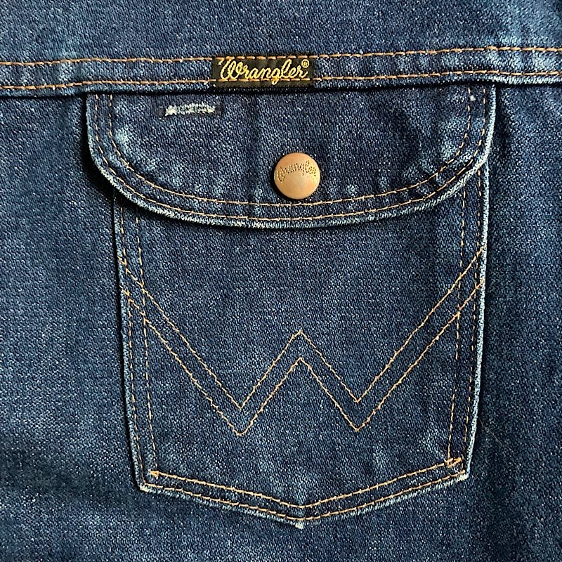 80's WRANGLER 74126 NV Denim Jacket Made in USA/44 80年代
