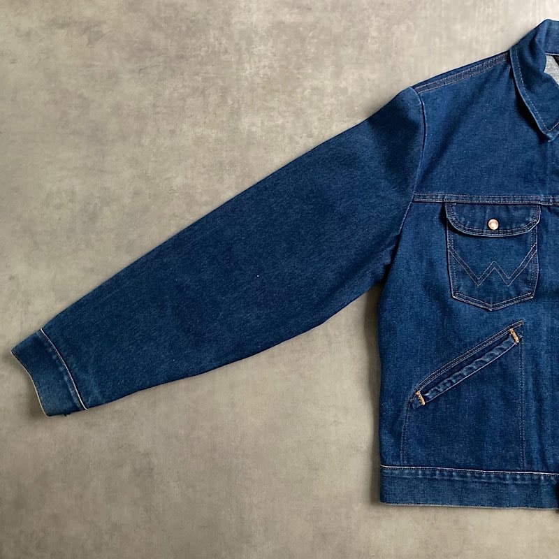 80's WRANGLER 74126 NV Denim Jacket Made in USA/44 80年代