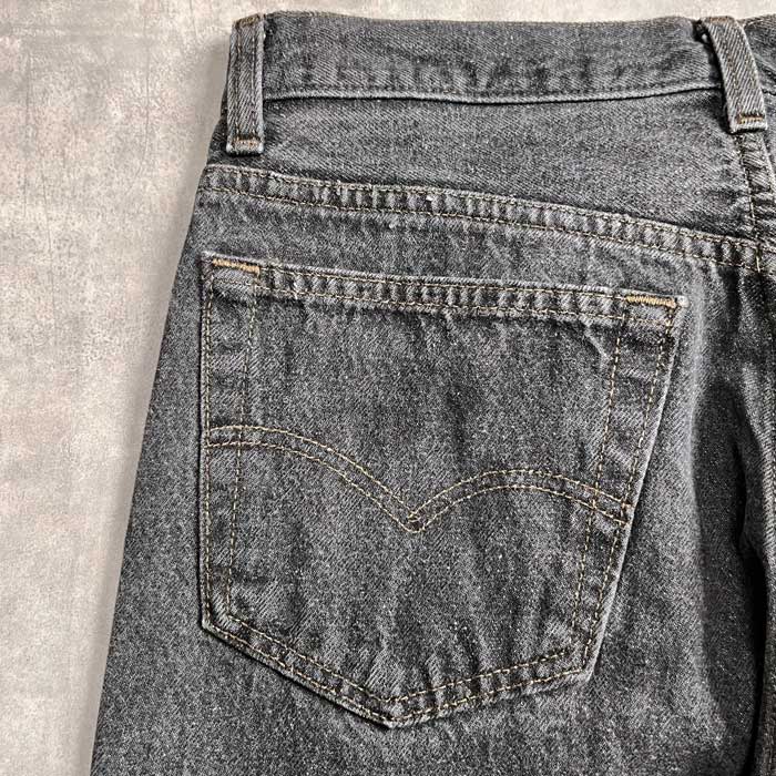 90-00s Levi’s 501 Damage Denim W32 リーバイス 90's Levi's 501 YARN-DYED BLACK JEANS MADE IN USA W32L32 90年代