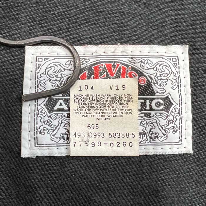 90'S LEVI'S 599-0260 2nd Type Vest BLACK/MEDIUM 90年代 リーバイス