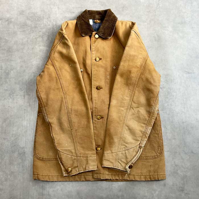 70'S CARHARTT Duck Chore Jacket BROWN/36 Made in USA 70年代