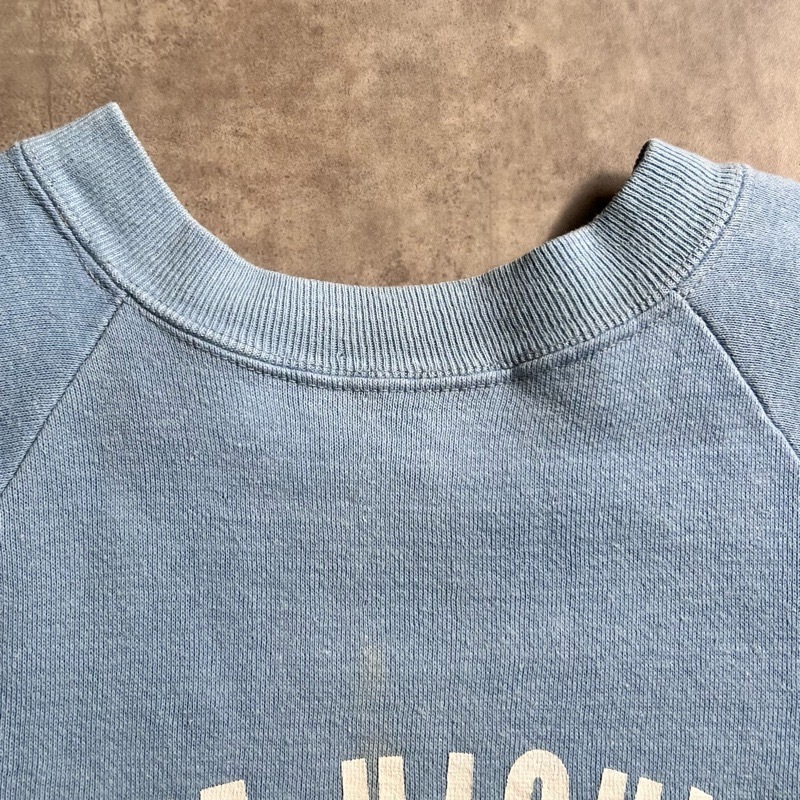 60'S STATE HIGHWAY PATROL Raglan Short Sleeve Sweat Shirts LIGHT