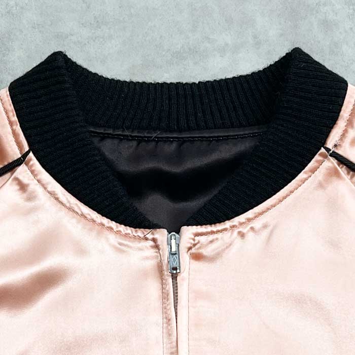 70's PLAY BOY 25th Anniversary Satin Jacket PINK/M 70年代