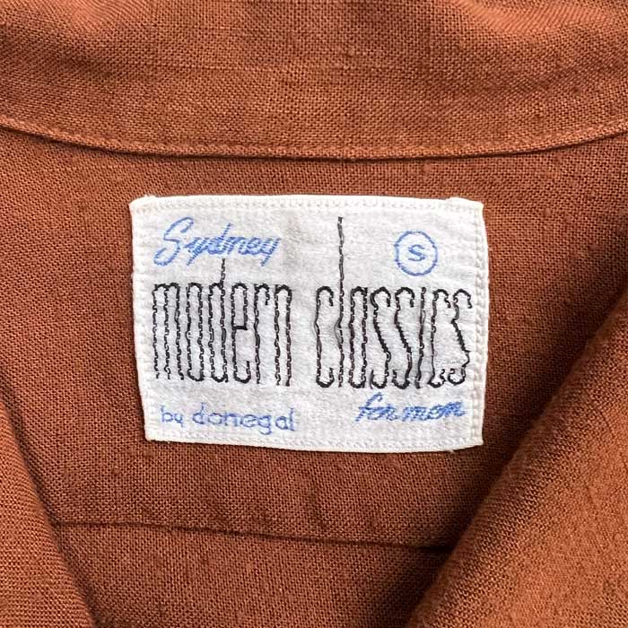 VINTAGE 50'S DONEGAL MODERN CLASSICS RAYON SHIRTS BROWN/S