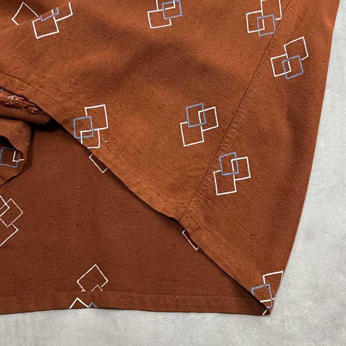 VINTAGE 50'S DONEGAL MODERN CLASSICS RAYON SHIRTS BROWN/S