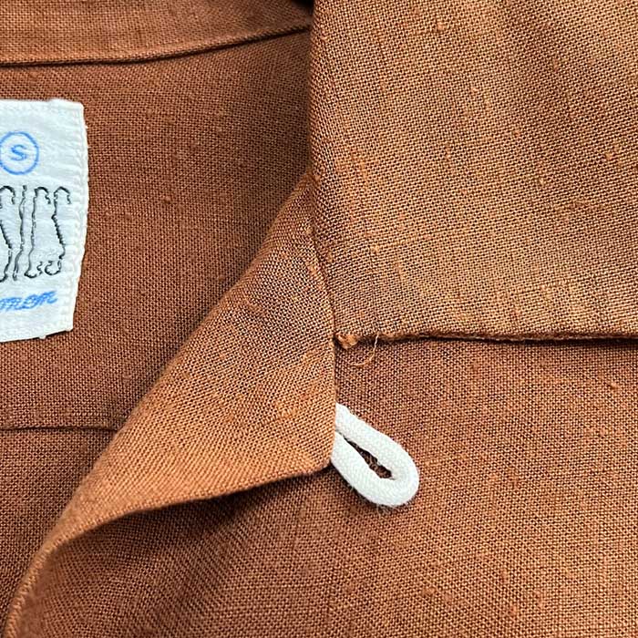 VINTAGE 50'S DONEGAL MODERN CLASSICS RAYON SHIRTS BROWN/S