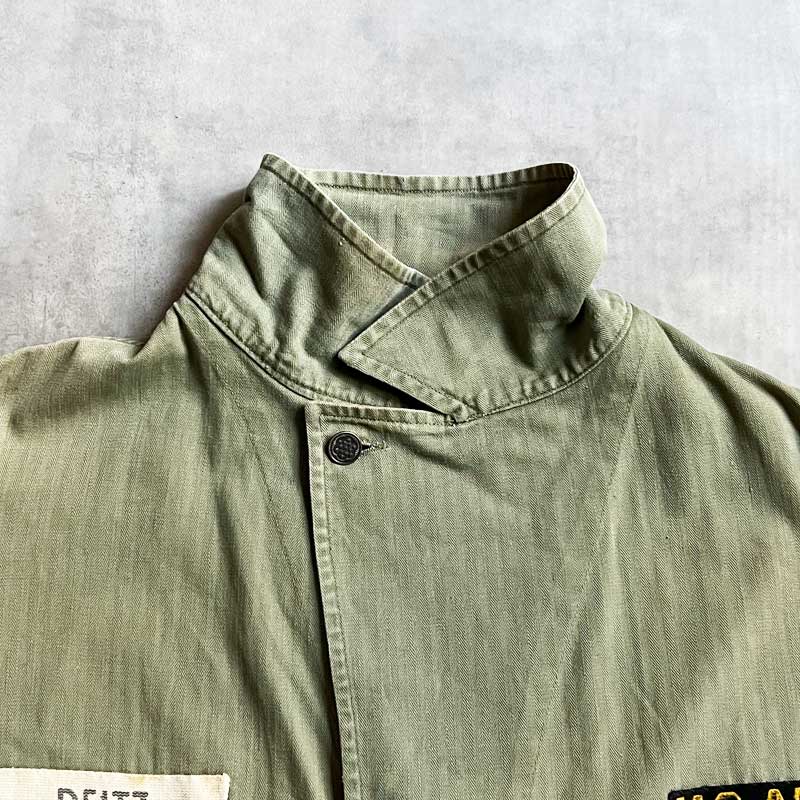 40's U.S ARMY M-41 13 Star Botton HBT Jacket Size 46R 40年代
