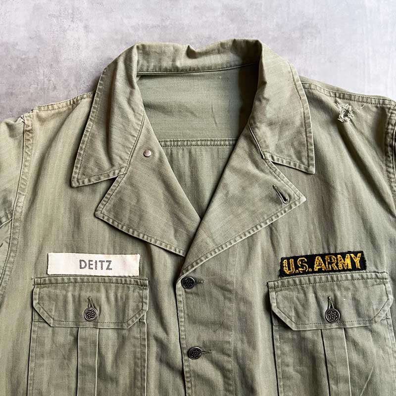 40's U.S ARMY M-41 13 Star Botton HBT Jacket Size 46R 40年代