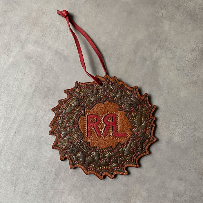 ラルフローレン ダブルアールエル RRL クリスマス レザー オーナメント