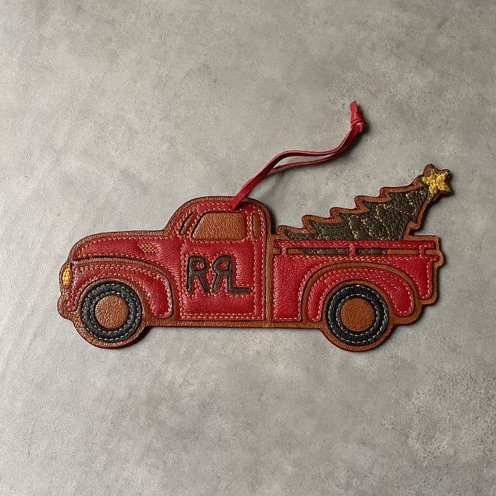 RRL（ダブルアールエル） レザー製クリスマスオーナメントB ラルフローレン ダブルアールエル RRL クリスマス レザー オーナメント