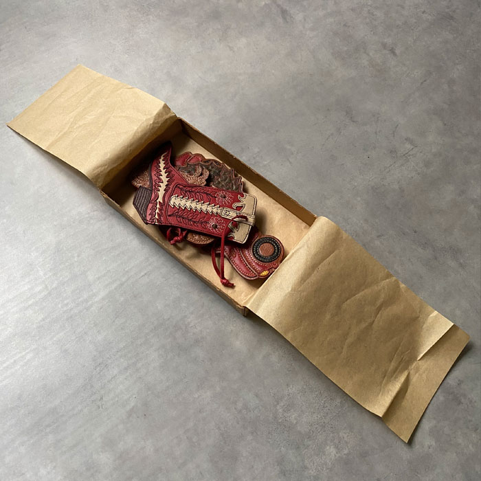 ラルフローレン ダブルアールエル RRL クリスマス レザー オーナメント