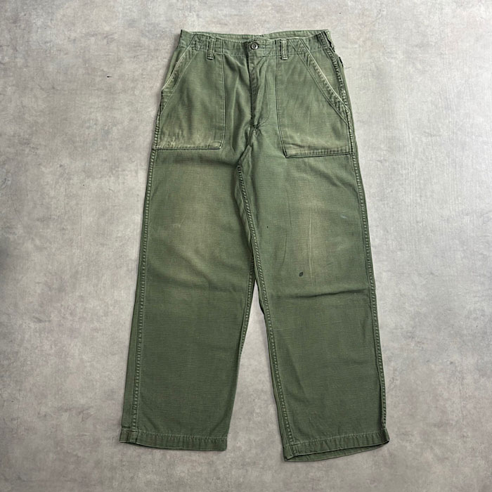 60's U.S.ARMY BAKER PANTS OG-107 W32L31 60年代 U.S.ARMY